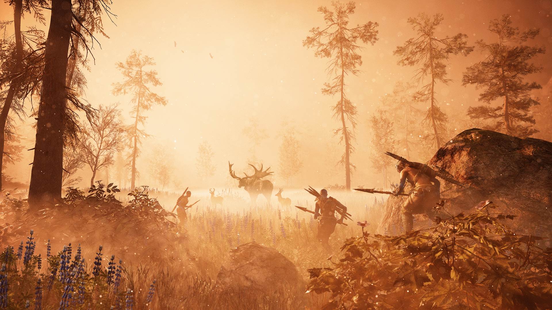 Far cry primal купить. Фар край примал. Far Cry праймал. Фон для охотников. Охотник в лесу.