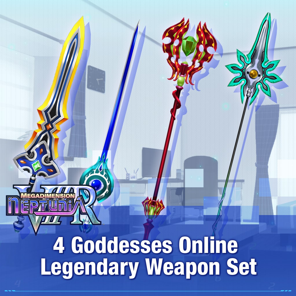 Neptunia VIIR: 4 Goddesses Online Legendary Weapon Set
