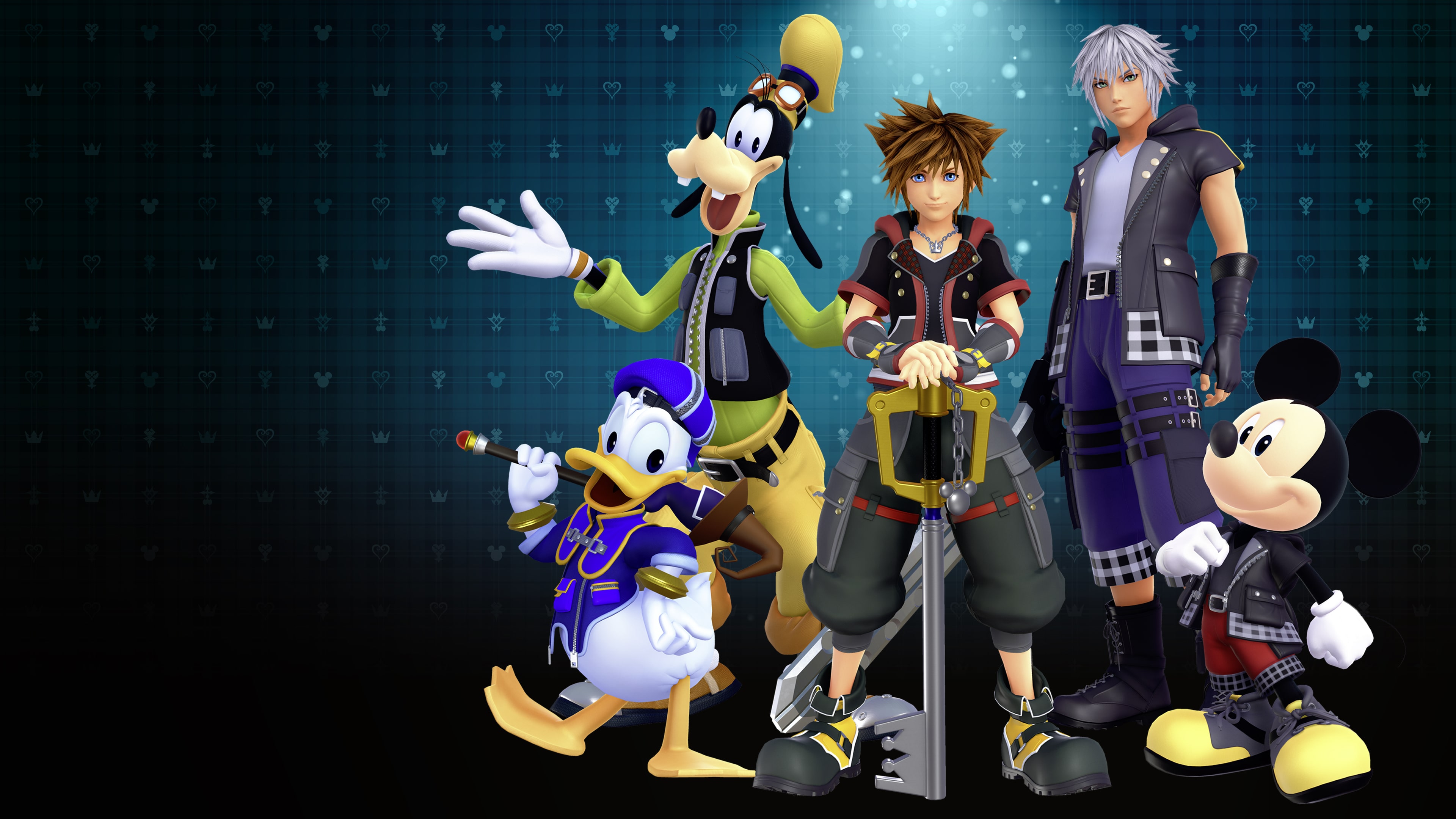 PSN avatars for Kingdom Hearts III Sora, Donald, and Goofy