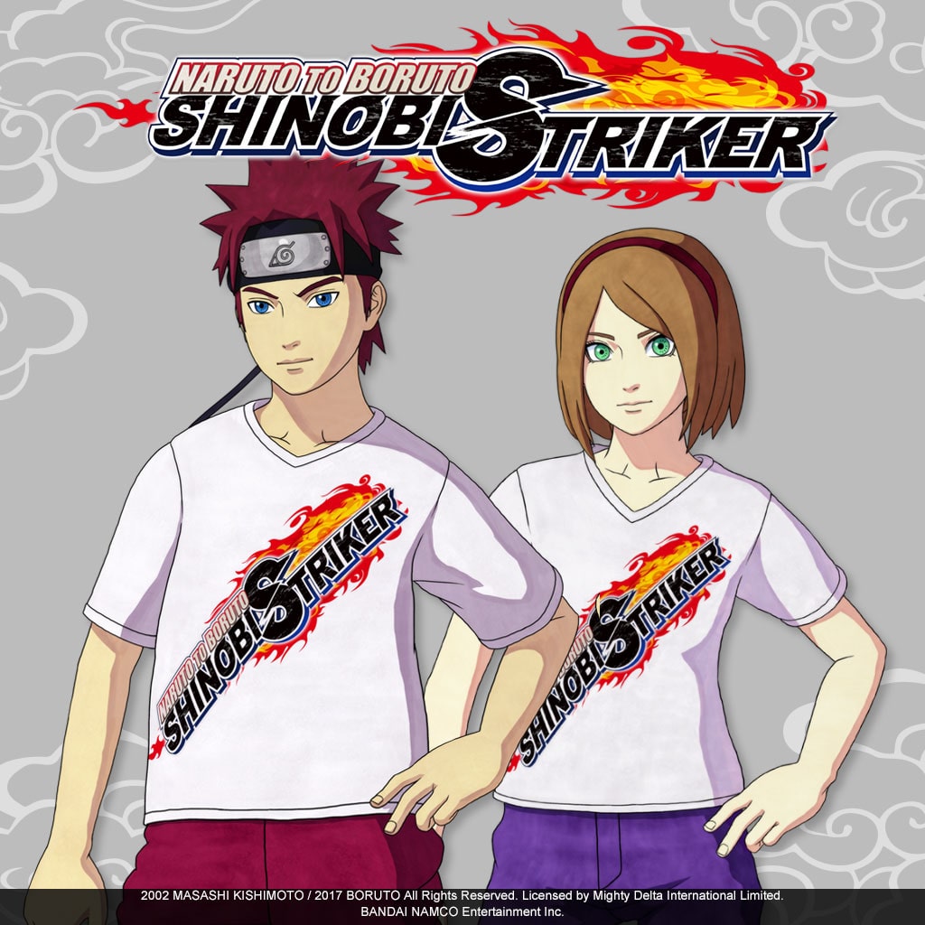 Shinobi Strikers T-Shirt: White (Gender-Neutral) (English Ver.)