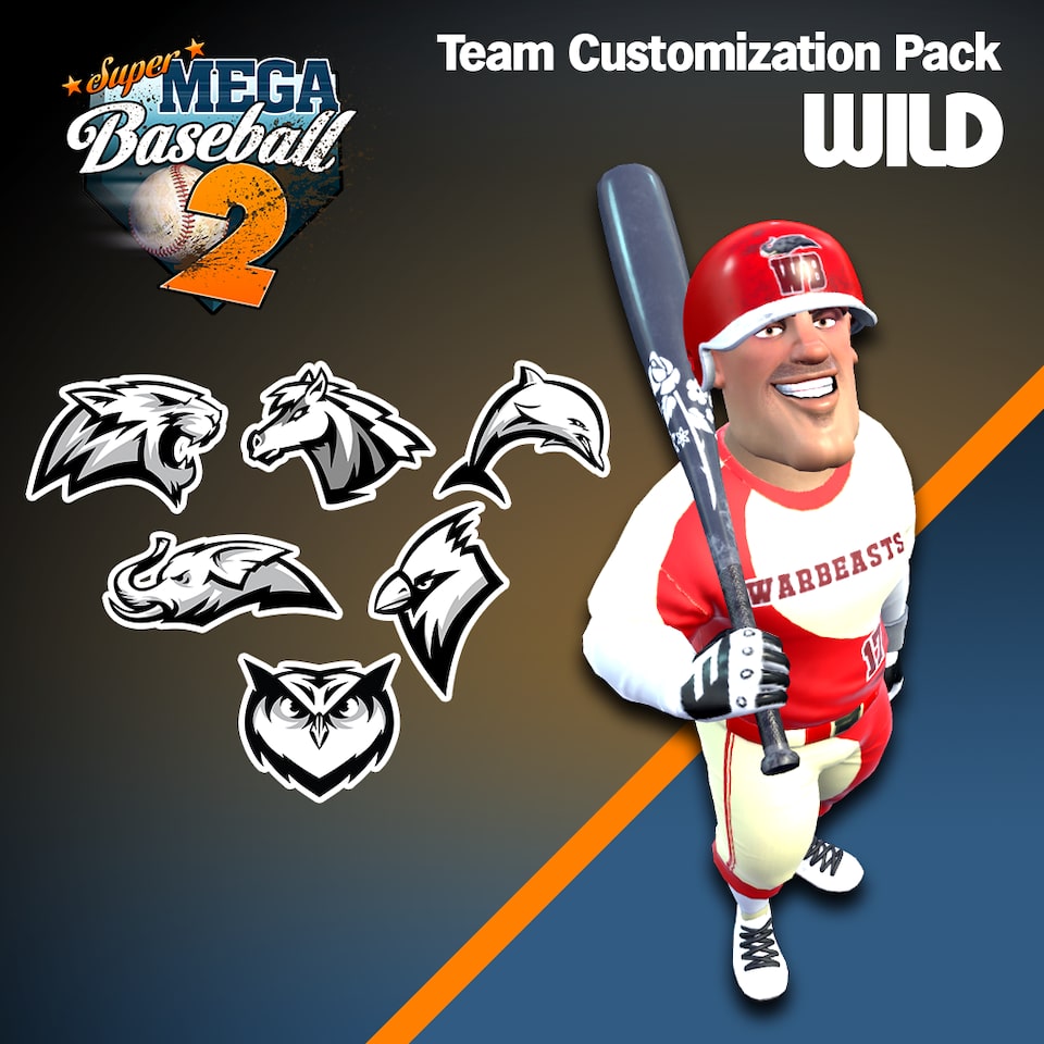 Custom team. Super Mega Baseball 2 логотип. Wild Team. Customization Pack. Team customization.