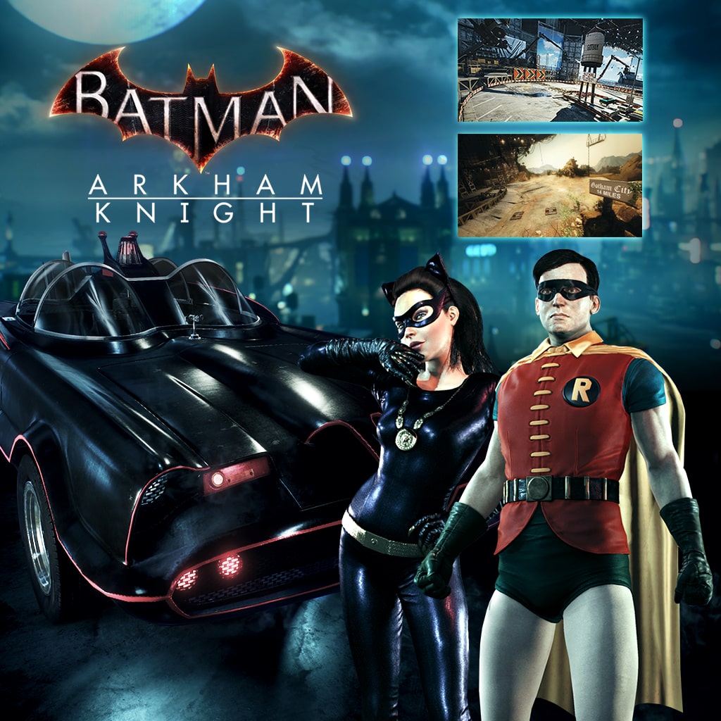 Arkham Knight Klassisches Batman TV-Serien Batmobil-Pack