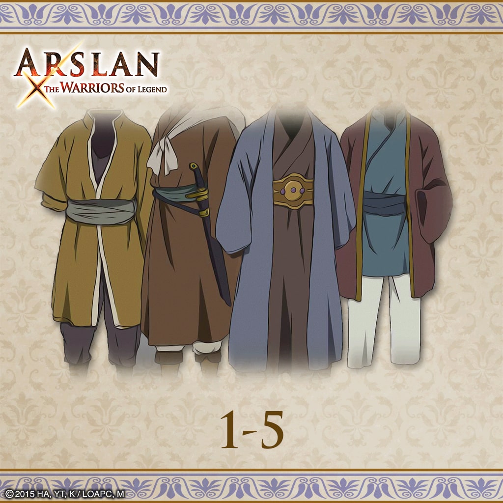 ARSLAN - Costumes originaux 1-5