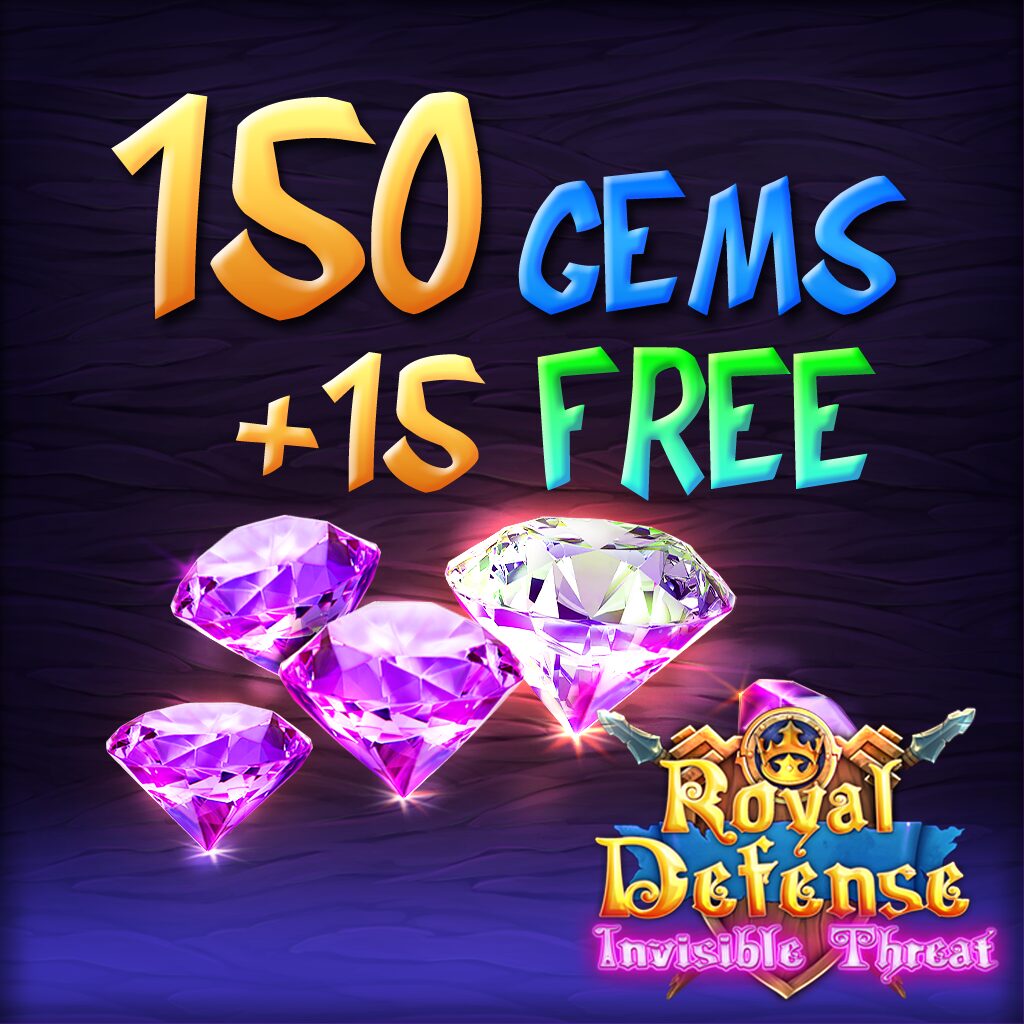 Royal Defense Invisible Threat: 150 crystals +15