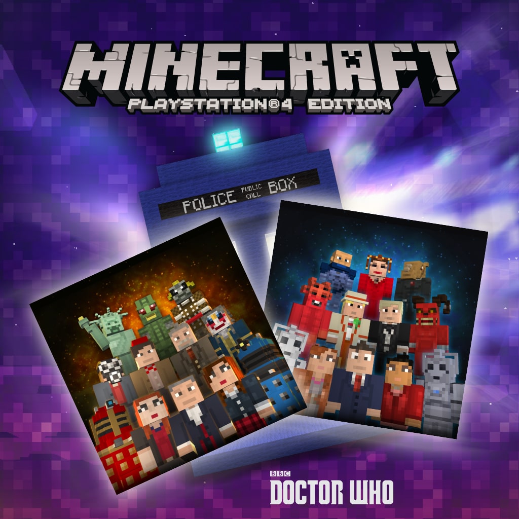 Minecraft: Bundel met skinpakketen Doctor Who I en II