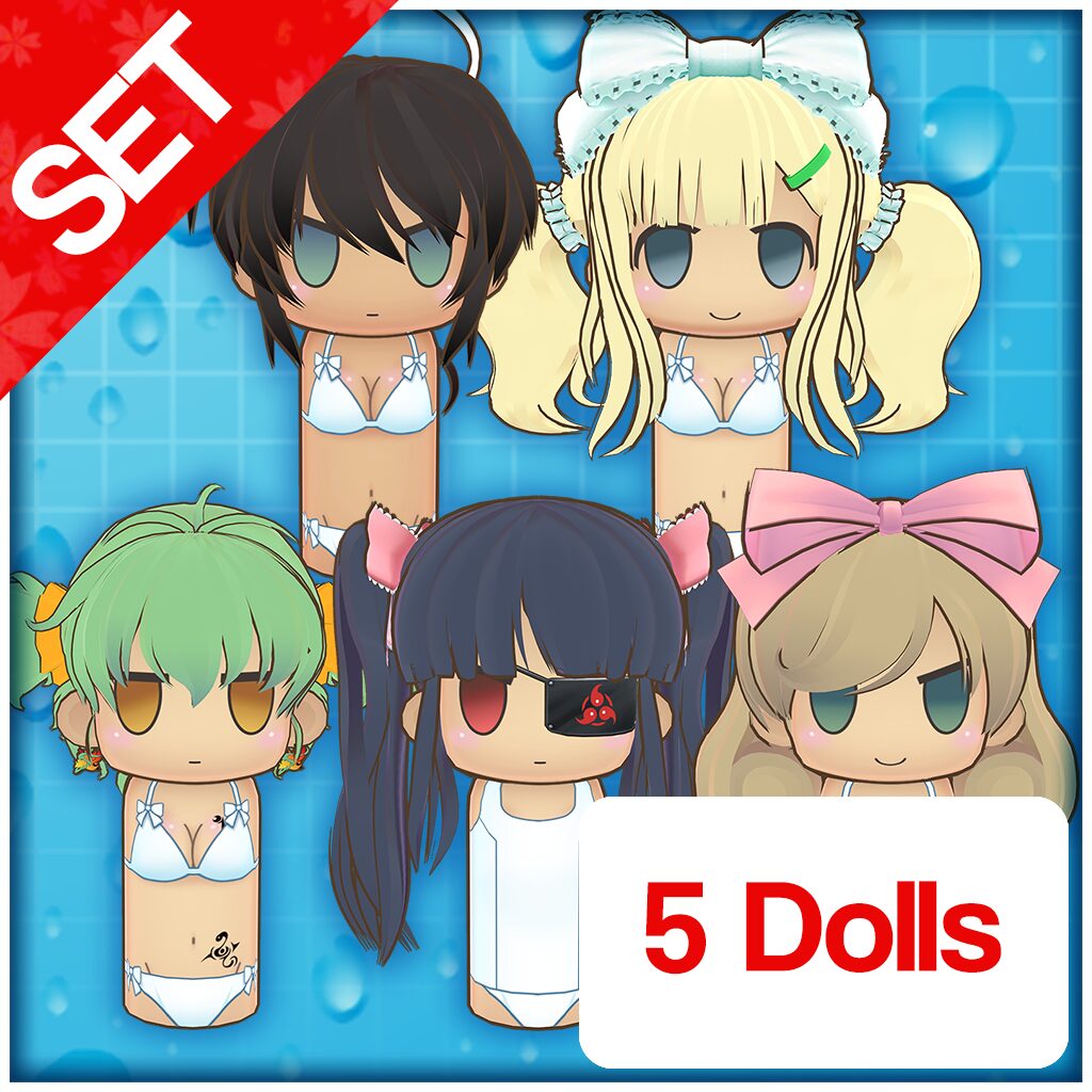 Homura's Crimson Squad Wooden Doll Set