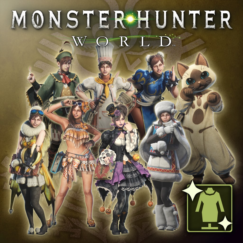 Monster Hunter: World完整接待員更換服裝套裝 (中日英韓文版)