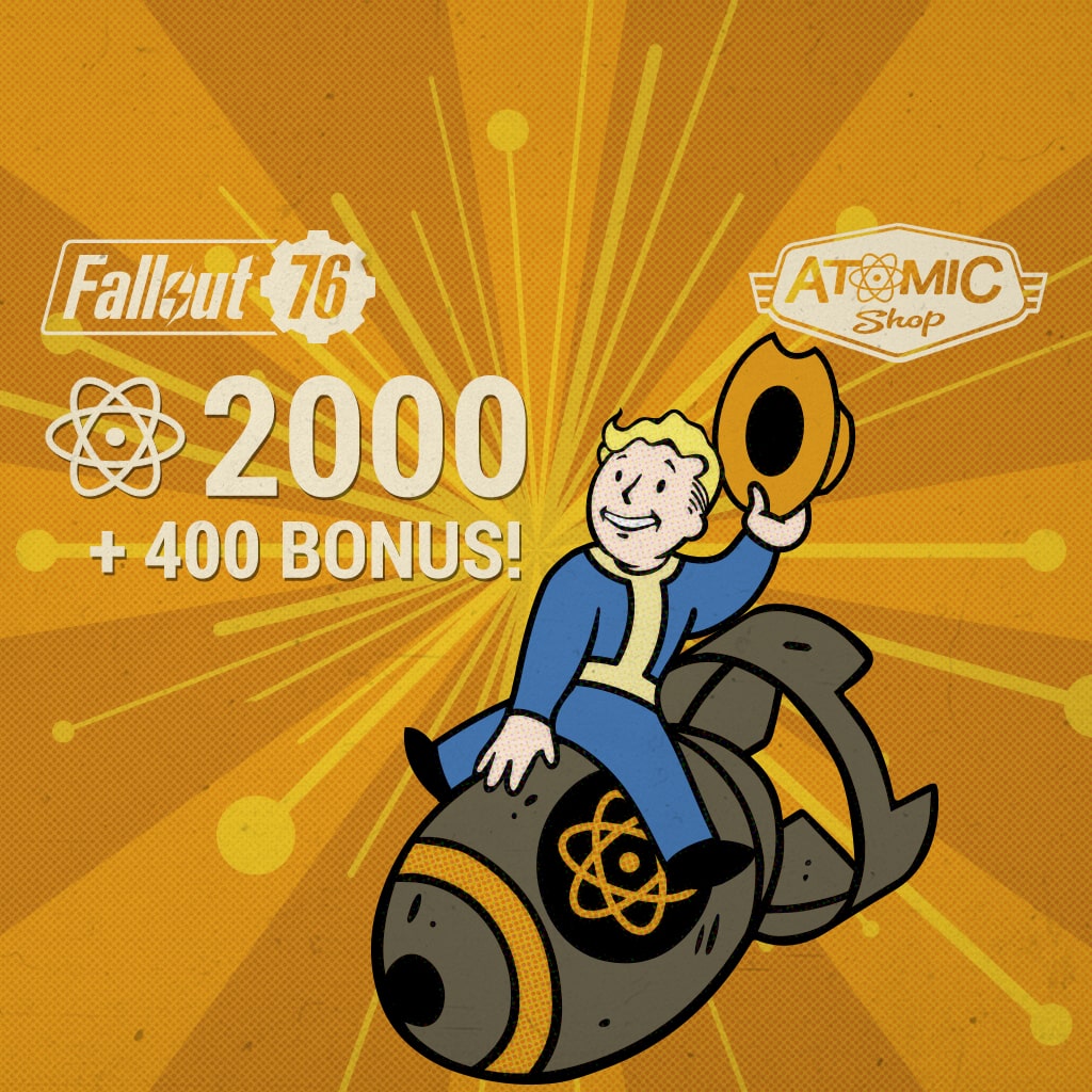Fallout 76: 2000 (+400额外奖励)原子 (中英文版)