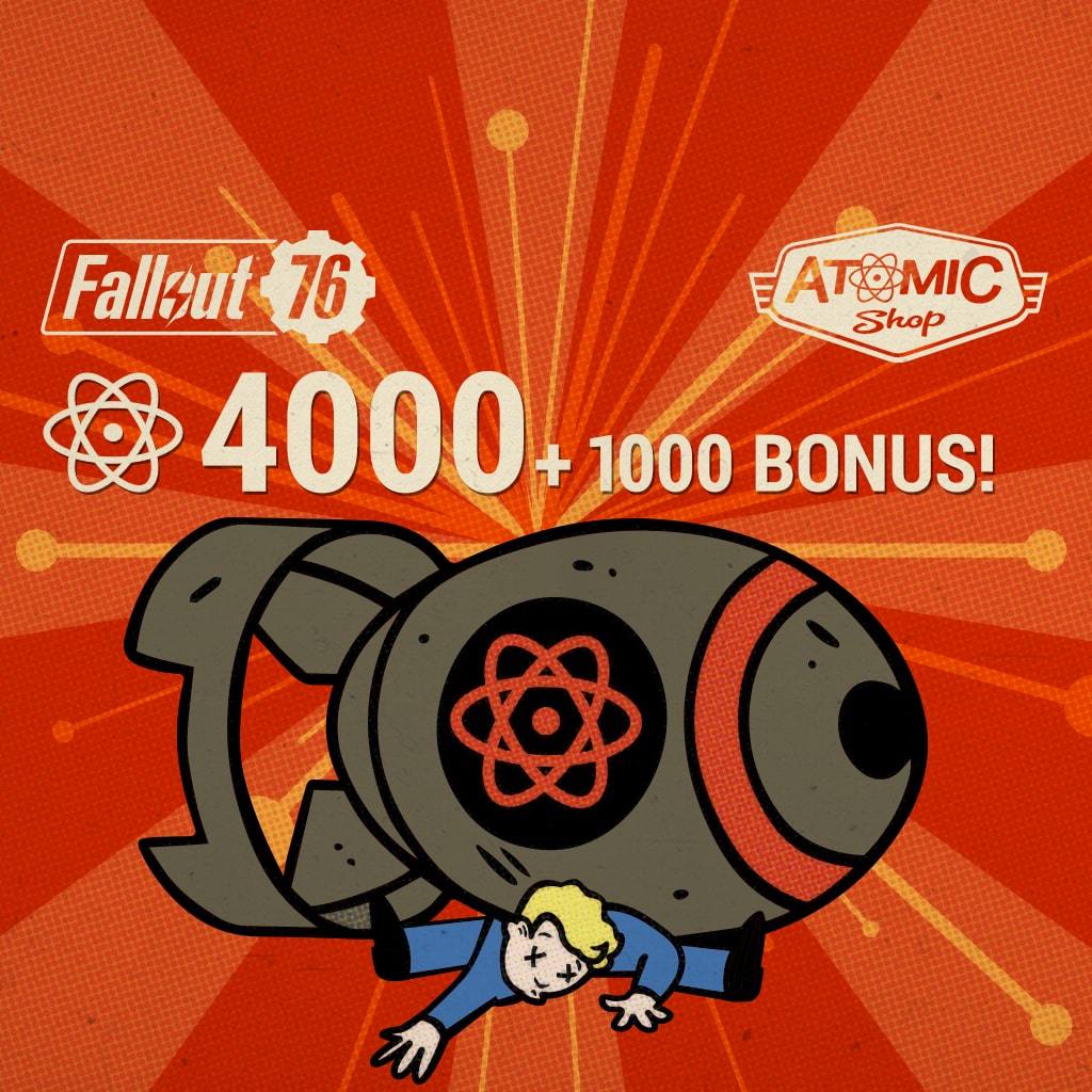 Fallout 76: 4000 (+1000 Bonus) Atoms (English/Chinese Ver.)