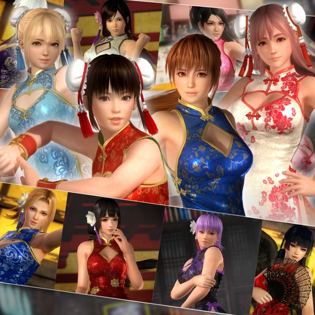 DOA5LR 千娇百媚旗袍 全套 (中日英韩文版)