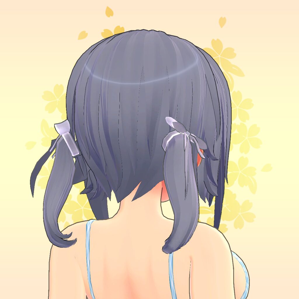 二つ結びエクステ
