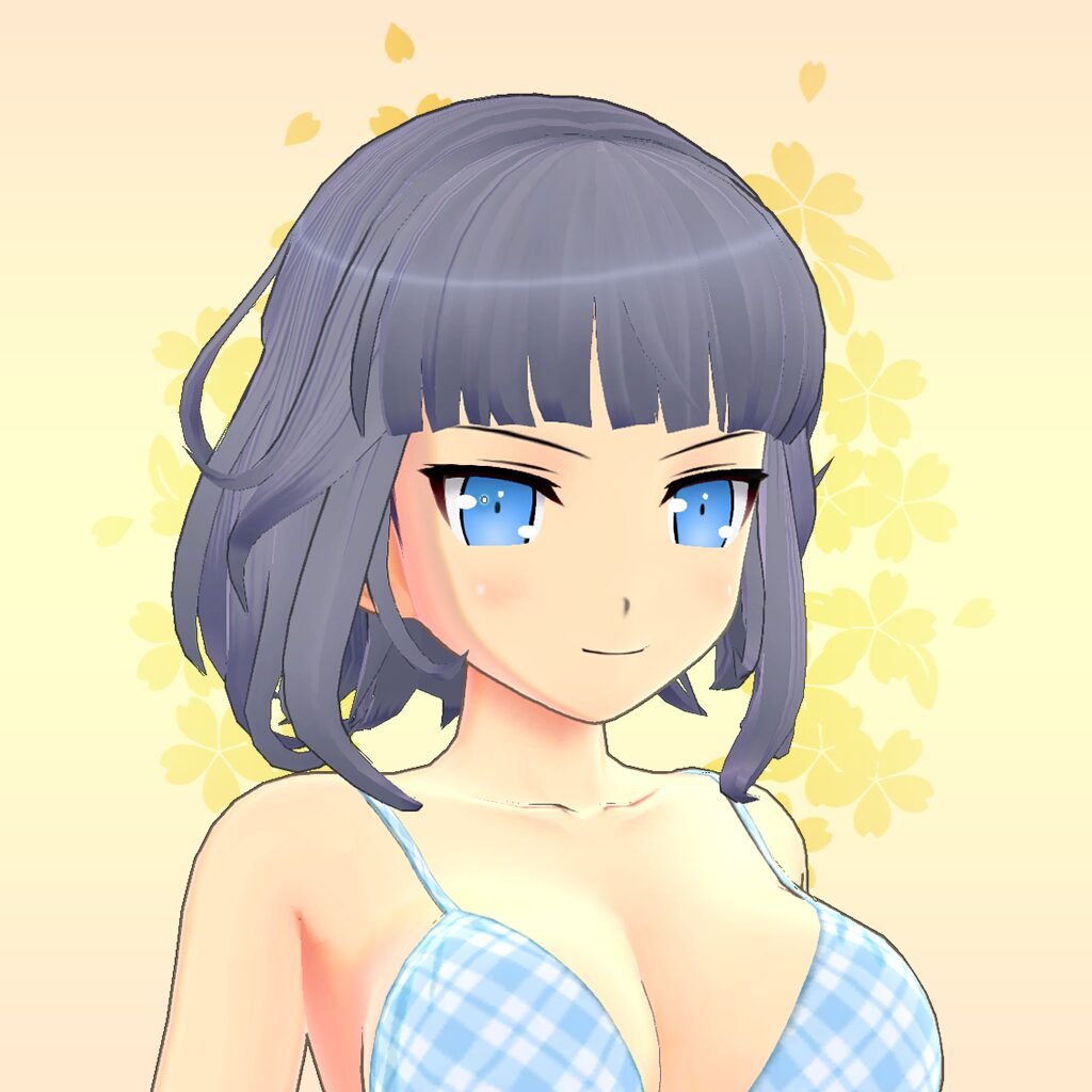 前髪パッツン