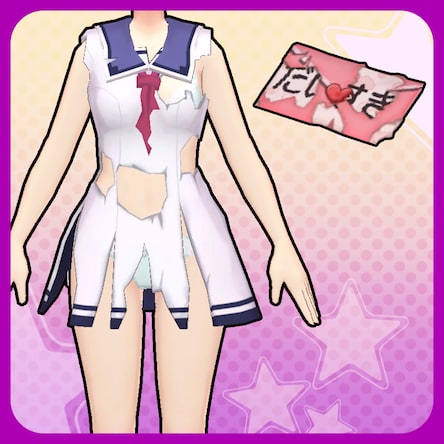 ぎゃる☆がん だぶるぴーす ばいりんぎゃる 追加DLC 「破れすぎた制服」衣装