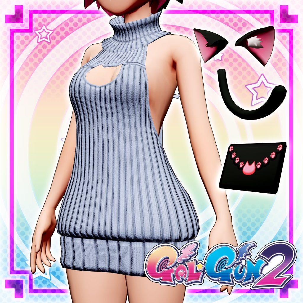 GAL*GUN 2 additional_DLC Meowvelous Sweater set (Add-On)