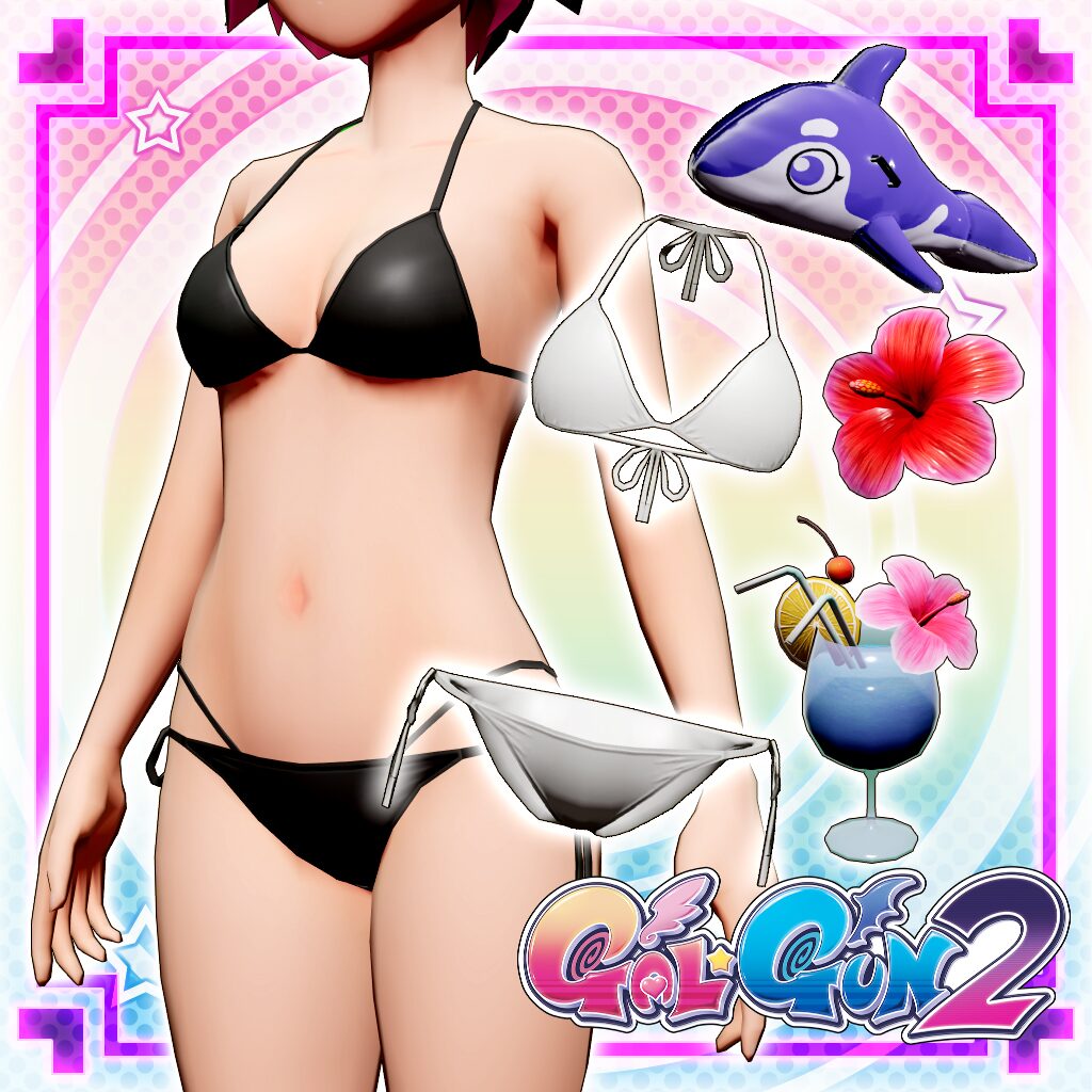 GAL*GUN 2 additional_DLC Bikini(Black＆White) set (Add-On)