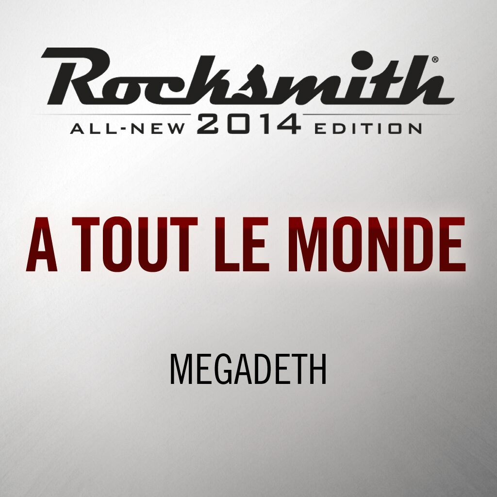 Rocksmith® 2014 - Megadeth - A Tout le Monde