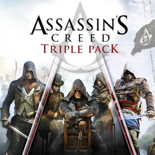 Assassin's Creed Triple Pack: Black Flag, Unity, Syndicate cover image