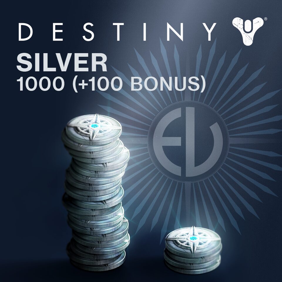 Destiny серебро. Серебро Дестини 2. 100% Bonus. 1000 Серебра.