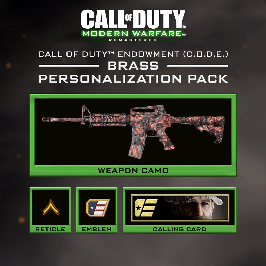 Call Of Duty Modern Warfare Remastered C O D E Brass Pack