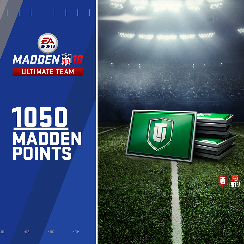 1050 Madden NFL 18 Ultimate Team 포인트 (영어판)