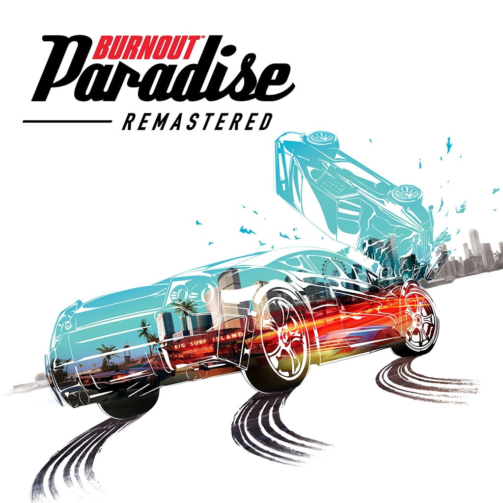 Mock-up of US Playstation Store with Burnout Paradise on i…