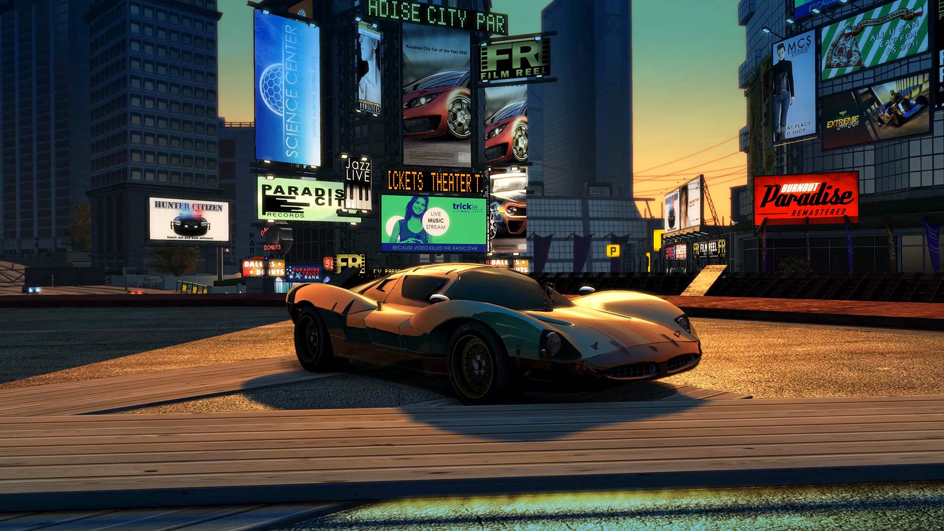 Mock-up of US Playstation Store with Burnout Paradise on i…