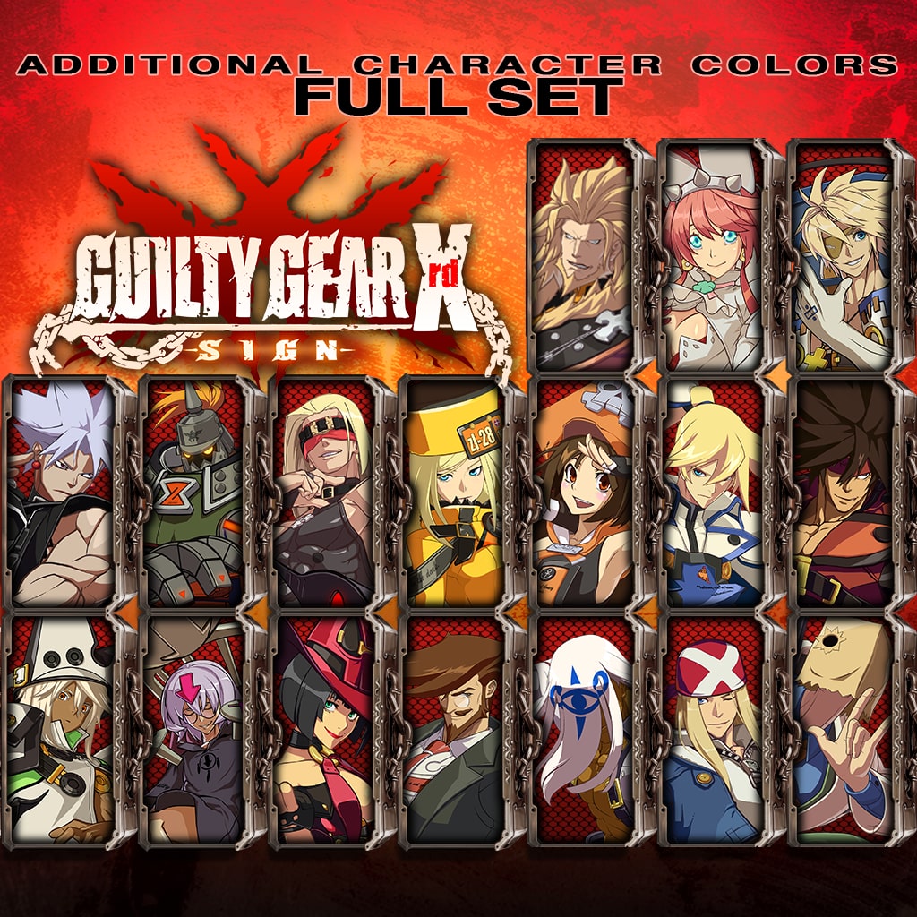 Guilty Gear Xrd -SIGN- Character Colors - Full Set