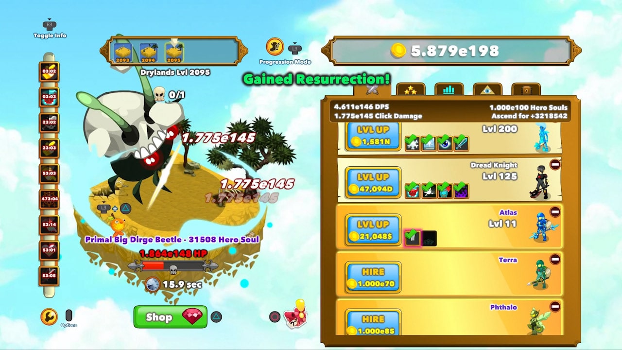 Clicker Heroes Gameplay 