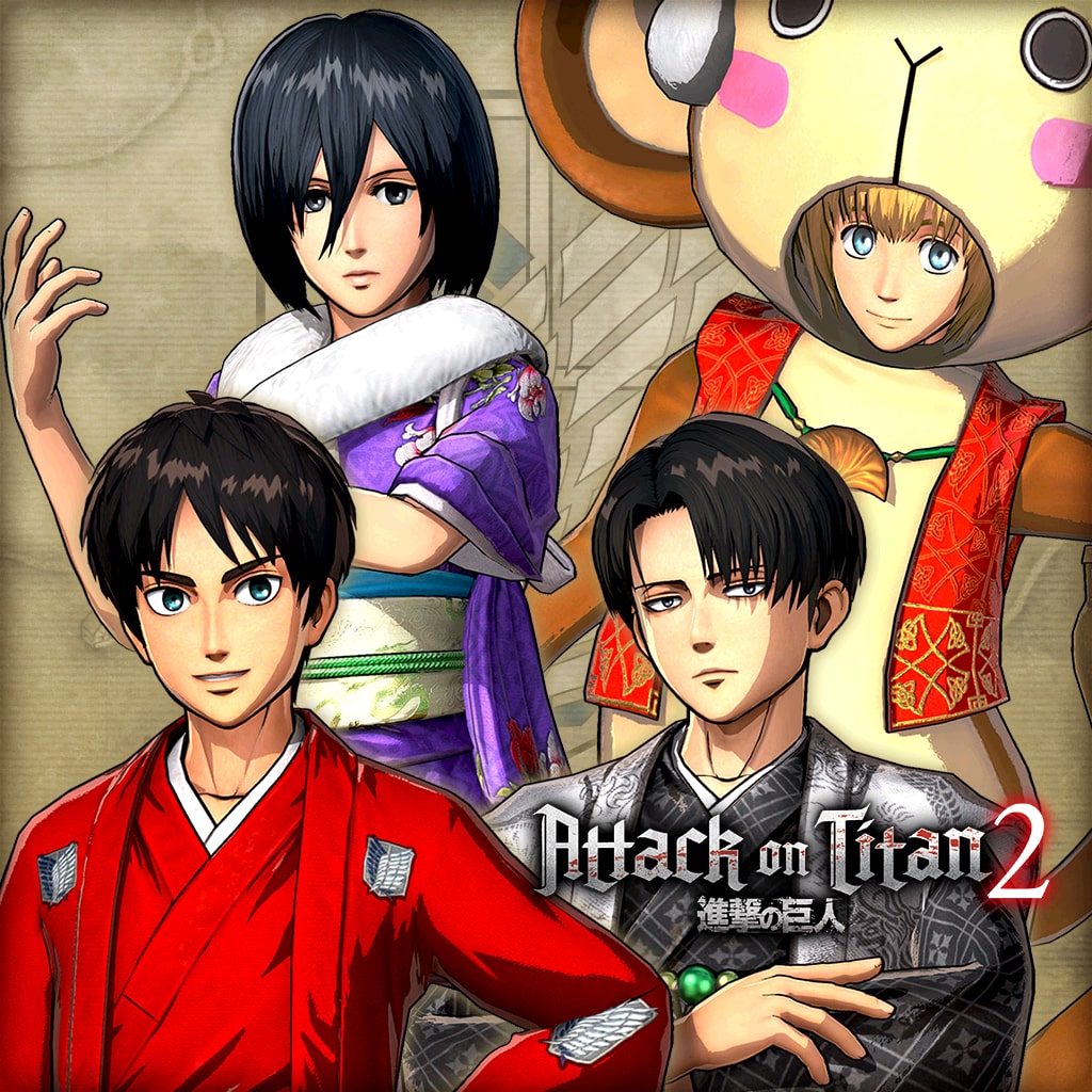 Attack on Titan 2:Lote de atuendos 'Japanese New Year' 
