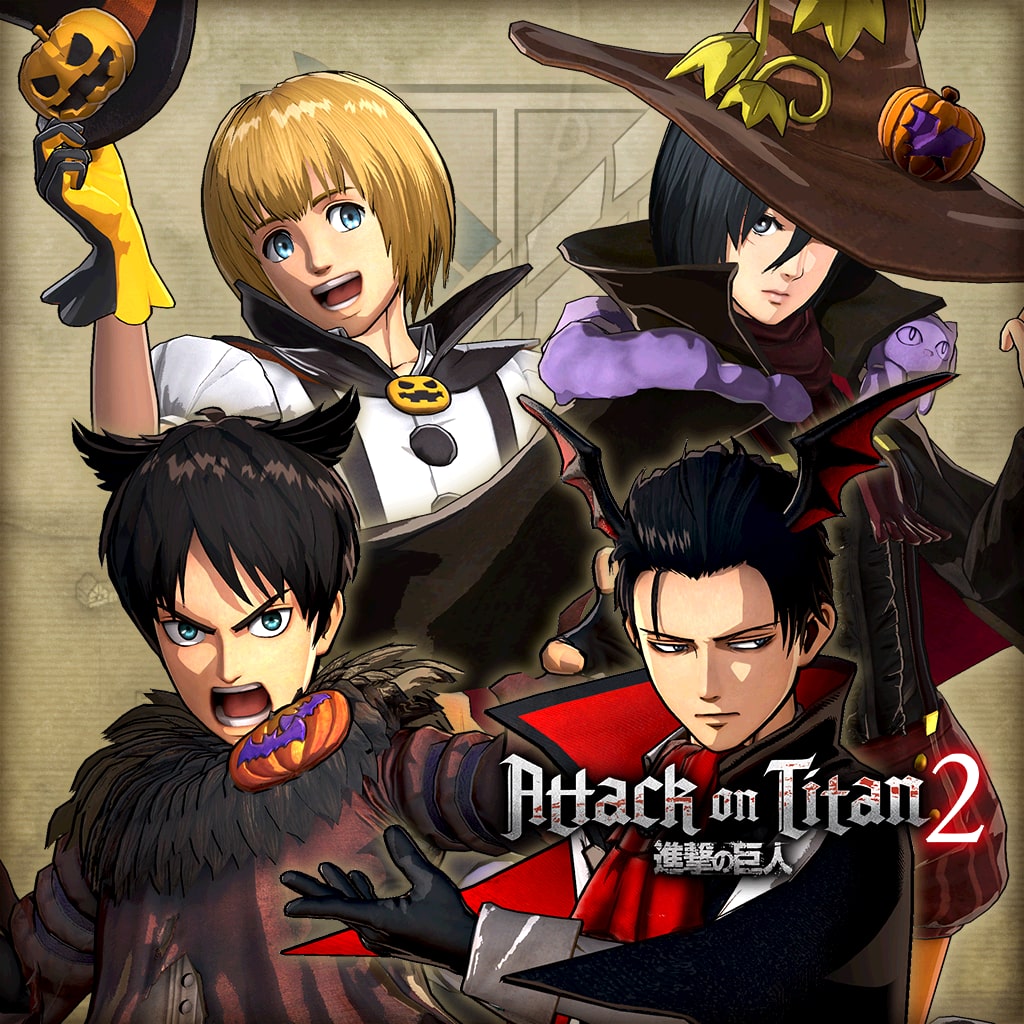 Attack on Titan 2:Lote de atuendos 'Halloween'