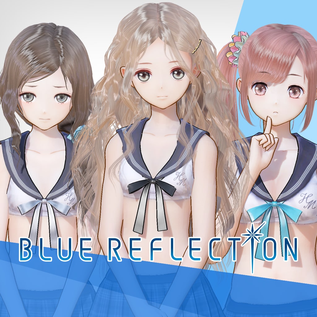BLUE REFLECTION: Sailor Swimsuits set C (Lime, Fumio, Chihiro)