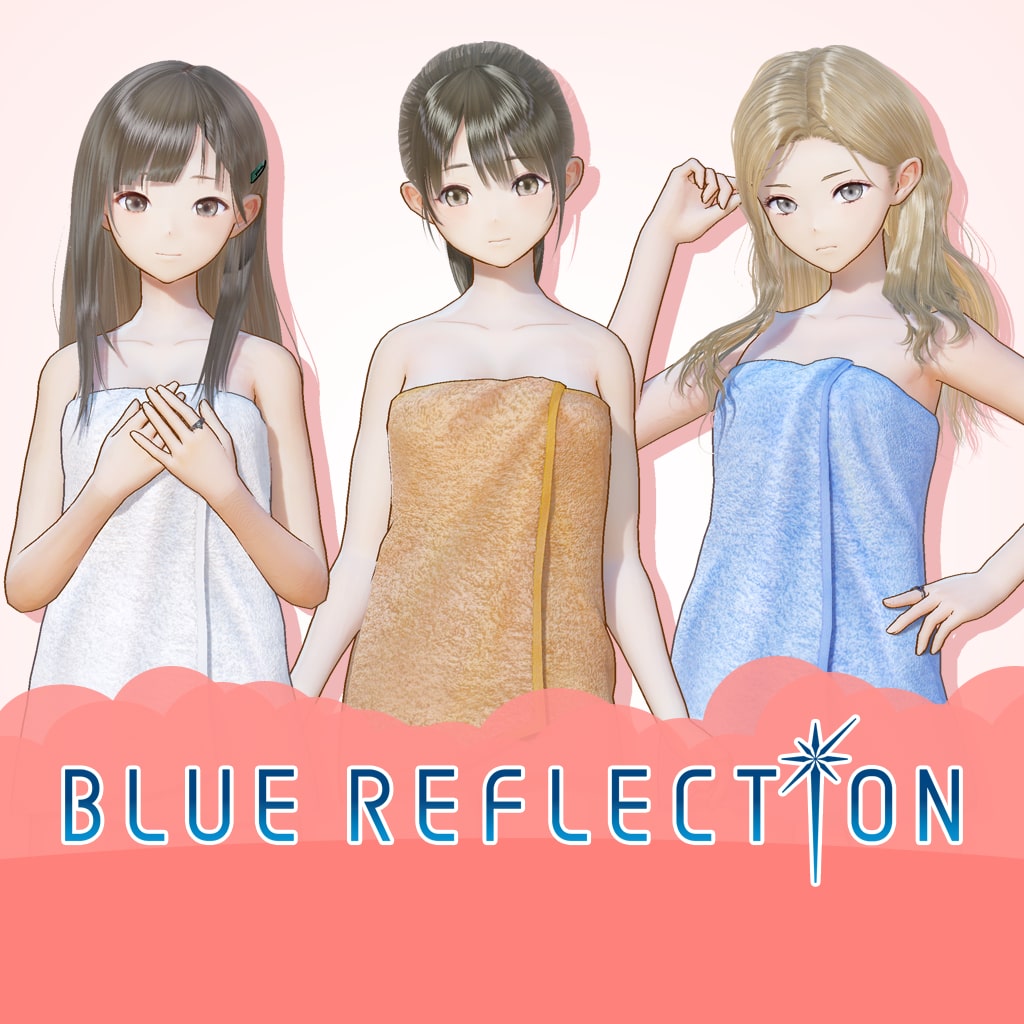 BLUE REFLECTION: Bath Towels Set E (Rin, Kaori, Rika)