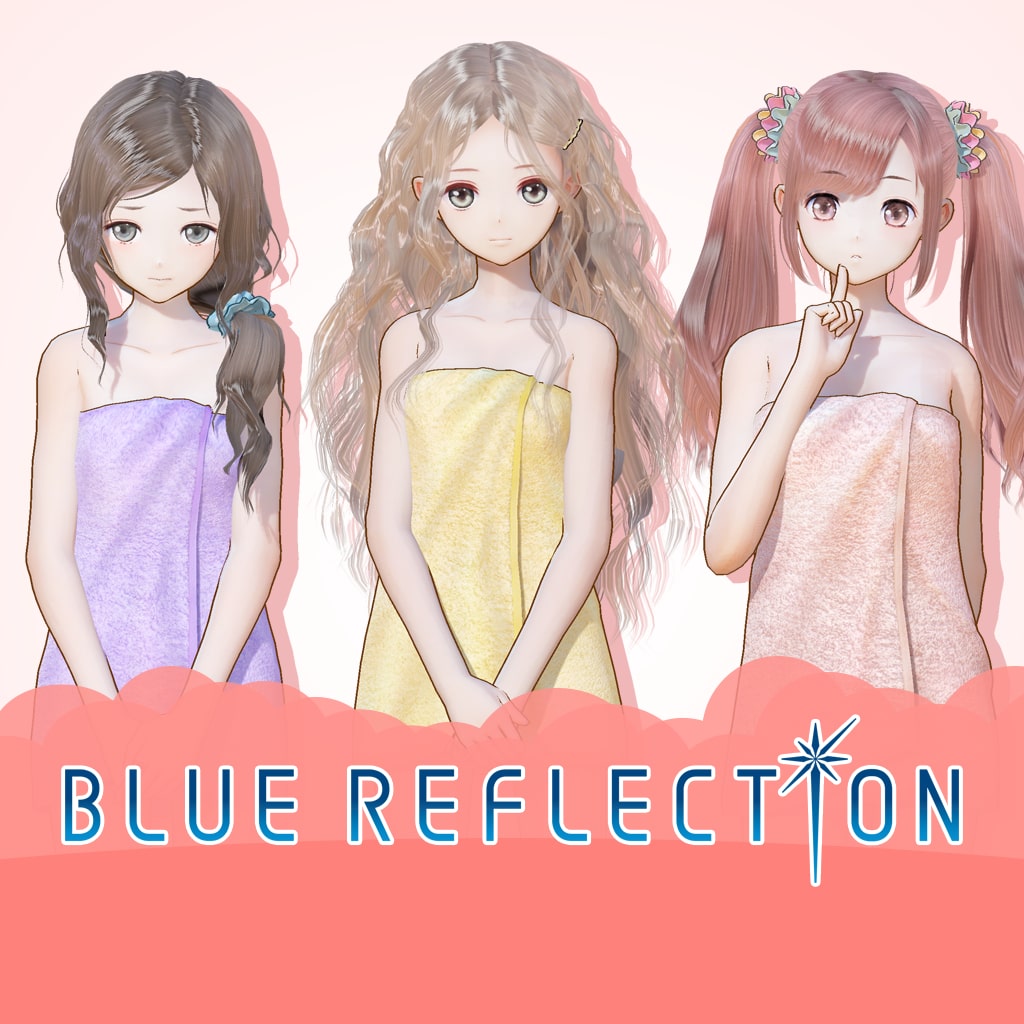 BLUE REFLECTION: Bath Towels Set C (Lime, Fumio, Chihiro)