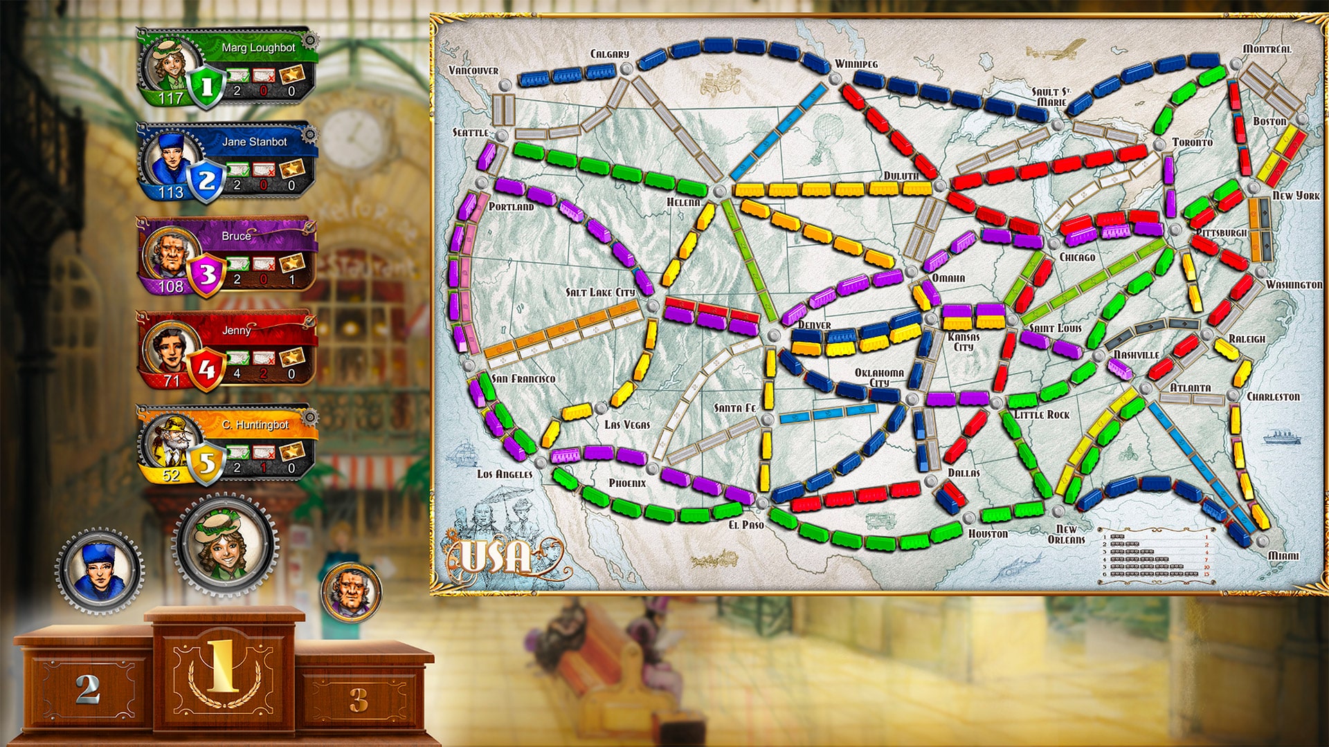 viel Verdienen tennis Ticket to Ride