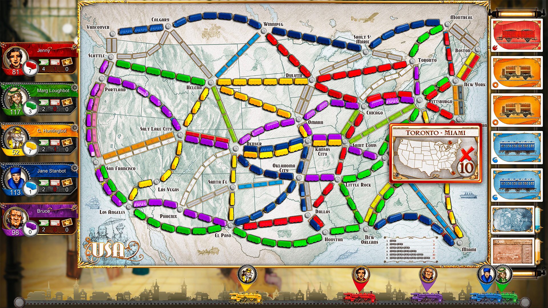 Jogo Ticket to Ride