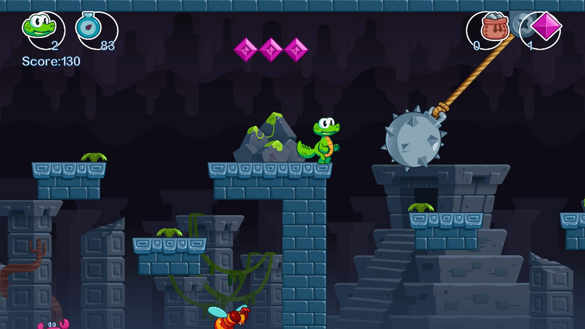 PlayStation4 - ワニ Croc's World (クロックス ワールド) ワニくんのだいぼうけん