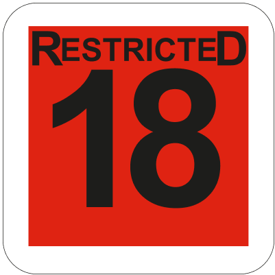 Restricted to persons 18 years and over.