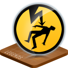 Icon for Danger! High Voltage