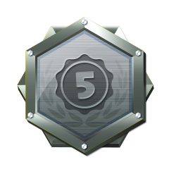 Icon for Rank 5 Cleared!