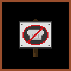 Icon for No hats allowed!