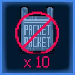 Icon for NO packets * 10