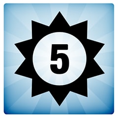 Icon for Win a match by 5 goals