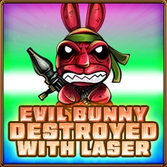 Icon for Evil bunny destroyed with laser
