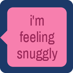Icon for i'm feeling snuggly