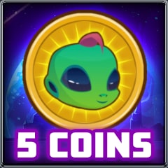 Icon for 5 coins collected