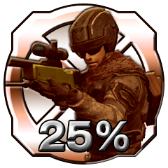 Icon for 達成度２５％