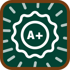 Icon for "A+" Student