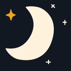 Icon for night ride