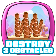Icon for Destroy 3 obstacles