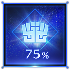 Icon for Missions Completed: 75%